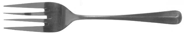 Post Road (Stainless) Large Solid Cold Meat Serving Fork