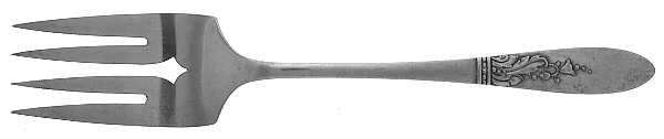 Presentation (Silverplate, 1948) Medium Solid Cold Meat Serving Fork