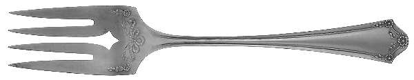 Primrose (Silverplate, 1915) Medium Solid Cold Meat Serving Fork