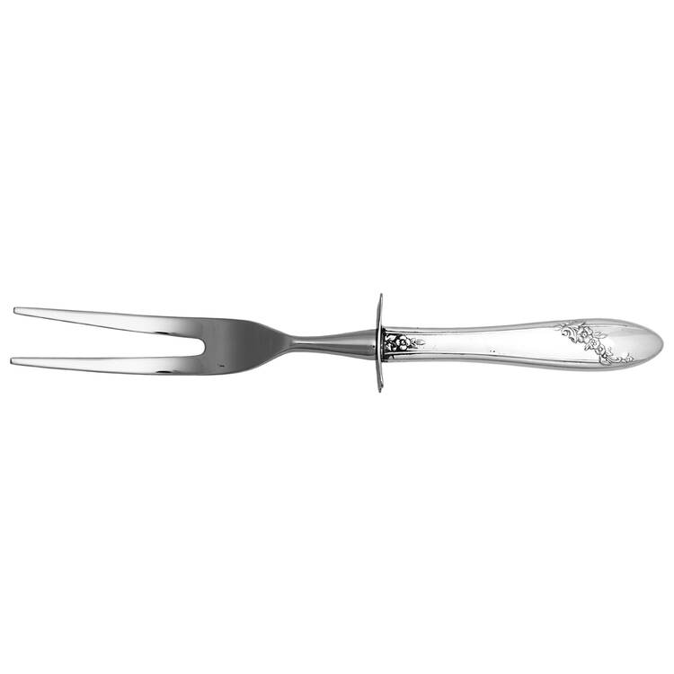 Queen Bess II (Silverplate, 1946) Carving Fork Small with Stainless Prongs HC