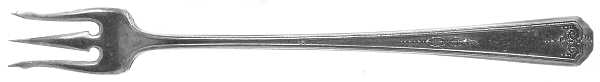 Queen Bess I (Silverplate, 1924) Short Handle Pickle/Olive Fork