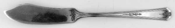 Queen Bess I (Silverplate, 1924) Flat Handle Master Butter Knife