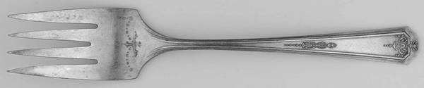 Queen Bess I (Silverplate, 1924) Medium Solid Cold Meat Serving Fork