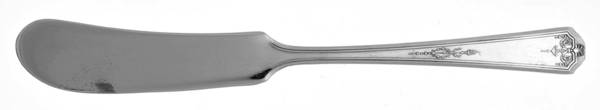 Queen Bess I (Silverplate, 1924) Flat Handle Butter Spreader