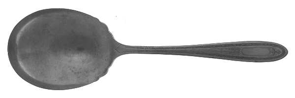 Queen Bertha (Silverplate, 1910) Solid Smooth Casserole Spoon