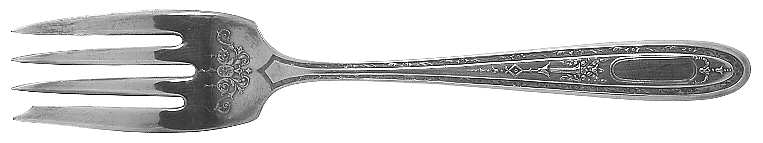 Queen Bertha (Silverplate, 1910) Individual Salad Fork