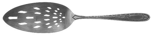 Queen Bertha (Silverplate, 1910) Pierced Solid Pastry Server