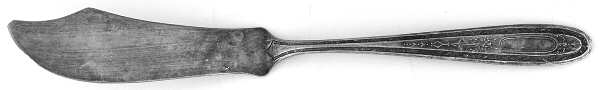 Queen Bertha (Silverplate, 1910) Flat Handle Master Butter Knife