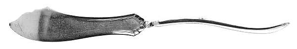 Raleigh (Silverplate) Flat Twisted Handle Master Butter Knife