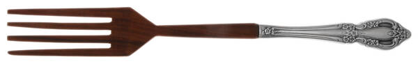 Raphael (Stainless) Salad Serving Fork with Wooden Prongs HC