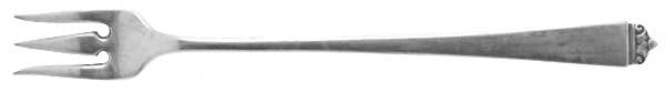 Reigning Beauty (Sterling, 1953) Short Handle Pickle/Olive Fork