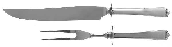 Reigning Beauty (Sterling, 1953) Small Stainless Blade 2-Piece Steak Carving Set