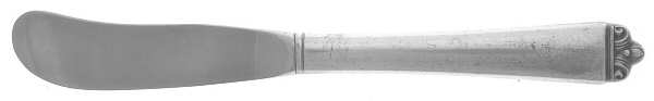Reigning Beauty (Sterling, 1953) Butter Spreader Hollow Hdl-Paddle/Stainless Blade