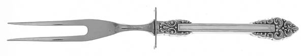 Rembrandt (Stainless, Glossy) Small Steak Carving Fork with Stainless Prongs