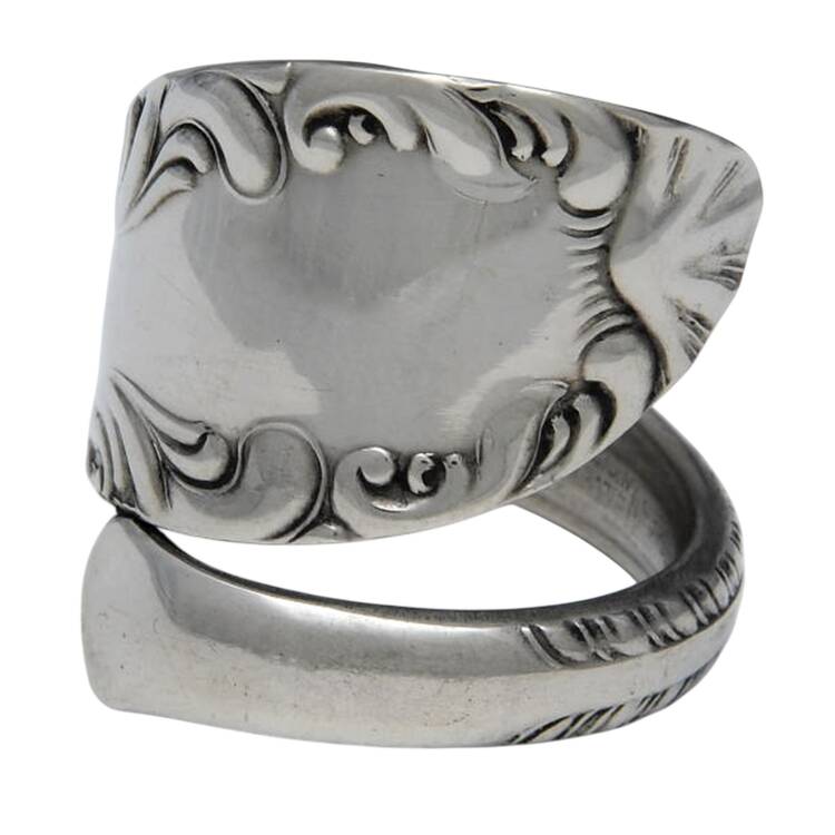 Rhinebeck-St Elmo (Silverplate, 1900) Finger Ring (Provide Size) HC