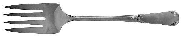 Rio (Silverplate, 1939) Medium Solid Cold Meat Serving Fork