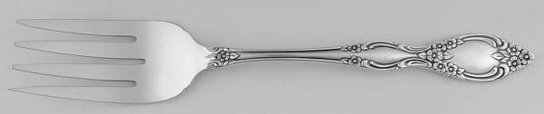 Royal Ballad (Silverplate, 1970) Medium Solid Cold Meat Serving Fork