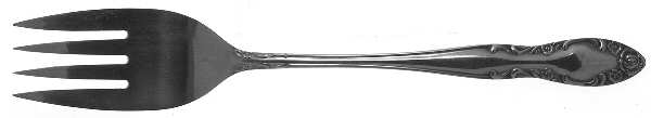 Royal Ballad (Stainless) Medium Solid Cold Meat Serving Fork