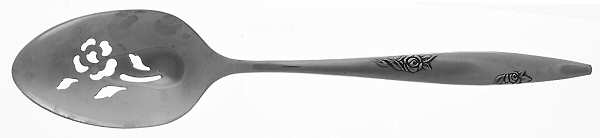 Rose Duet (Stainless) Pierced Tablespoon (Serving Spoon)
