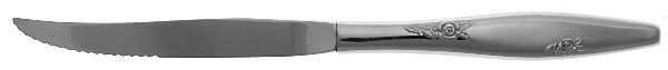 Rose Duet (Stainless) Individual Steak Knife Hollow Handle