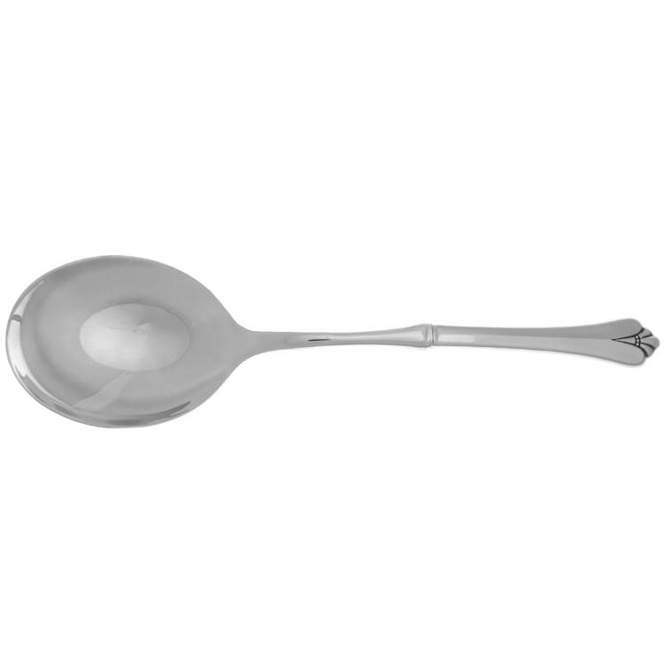 Royal Flute (Stainless) Casserole Spoon with Smooth Stainless Bowl HC