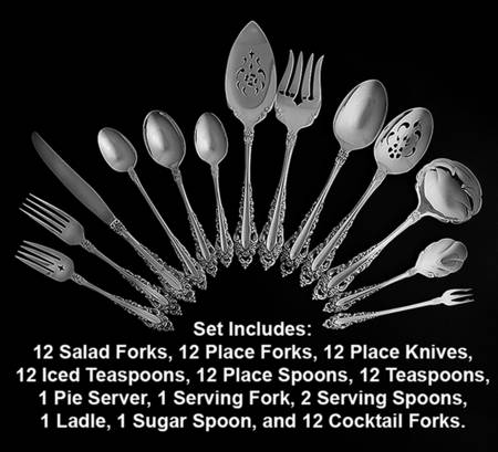 Royal Grandeur (Silverplate, 1975) 90 Piece Set