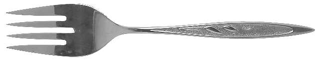 Royal Harvest (Stainless) Medium Solid Cold Meat Serving Fork