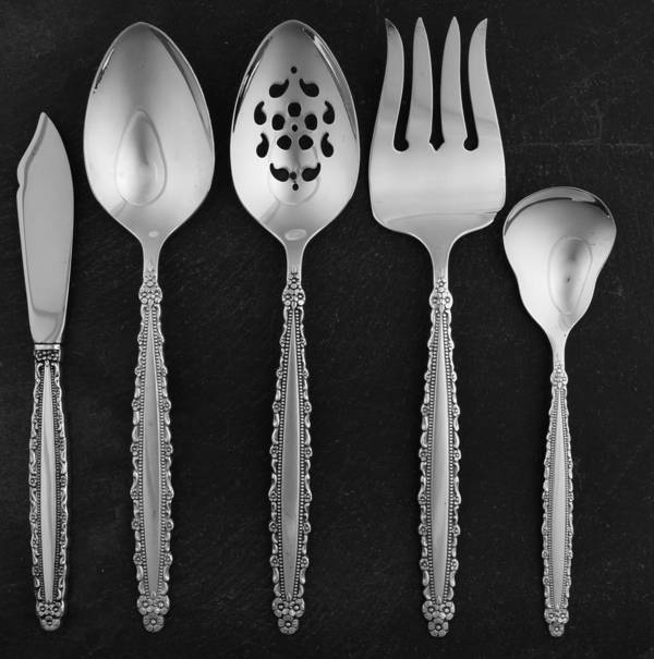 Royal Lace (Silverplate) 5 Piece Hostess Set by Oneida Silver