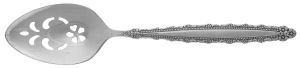 Royal Lace (Silverplate) Pierced Tablespoon (Serving Spoon)