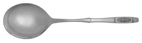 Rose Pendant (Stainless) Casserole Spoon with Smooth Stainless Bowl HC
