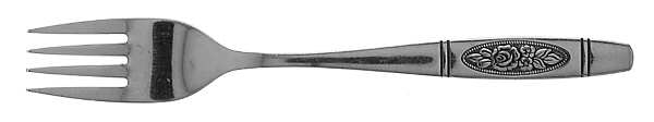 Rose Pendant (Stainless) Individual Salad Fork