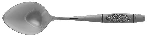 Rose Pendant (Stainless) Place/Oval Soup Spoon