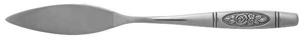 Rose Pendant (Stainless) Flat Handle Master Butter Knife