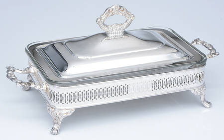 Royal Provincial (Silverplate, Hollowware) 3 Qt Rectangular Covered Casserole w/Liner