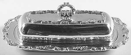Royal Provincial (Silverplate, Hollowware) 1/4 Pound Silverplate Butter Dish, No Liner