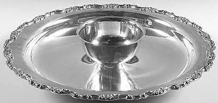 Royal Provincial (Silverplate, Hollowware) 1-Piece Attached Plated Chip & Dip Set