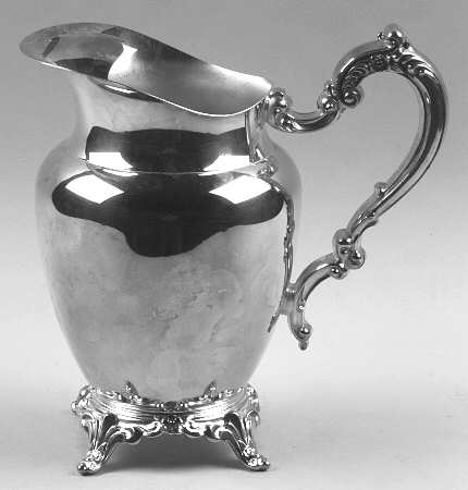 Royal Provincial (Silverplate, Hollowware) Plated Water Pitcher with Ice Lip