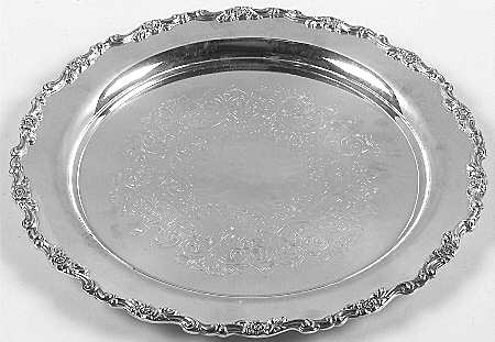 Royal Provincial (Silverplate, Hollowware) Small Round Silverplate Tray