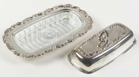 Royal Provincial (Silverplate, Hollowware) 1/4 Pound Covered Butter & Liner