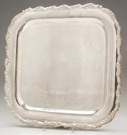 Royal Provincial (Silverplate, Hollowware) Square Silverplate Tray