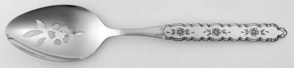 Rose Queen (Stainless) Pierced Tablespoon (Serving Spoon)