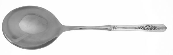 Royal Rose (Silverplate, 1939) Casserole Spoon with Smooth Stainless Bowl HC