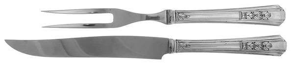 Rosalie (Silverplate, 1938) Small Stainless Blade 2-Piece Steak Carving Set