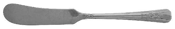 Rosalie (Silverplate, 1938) Flat Handle Butter Spreader