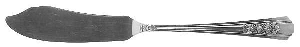 Rosalie (Silverplate, 1938) Flat Handle Master Butter Knife