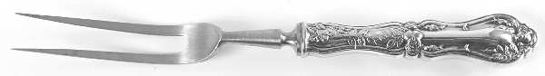 Rosemary (Silverplate, 1906) Large Stainless-Prong Roast Carving Fork