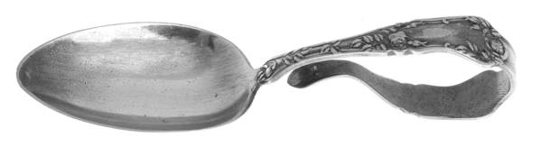 Rosemary (Silverplate, 1906) Curved Handle Baby Spoon