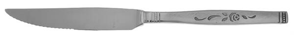 Rosewood (Stainless) Steak Knife Individual Hollow, Serrate HC