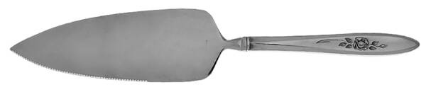 Rose Shadow (Stainless) Pie Server with Serrated Stainless Blade HC