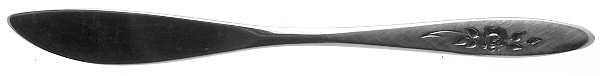 Rose Shadow (Stainless) Flat Handle Butter Spreader